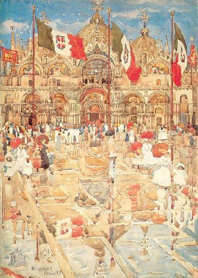 Maurice Prendergast Courtyard Scene